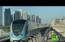 لقطات من مترو دبي بعد تخفيف إجراءات الحظر