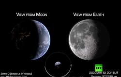 فيديو مبتكر يعرض مشهدا رائعا يجمع الأرض والقمر حال تمكنا من رؤيتهما في الوقت نفسه