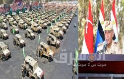 وزير الدفاع والإنتاج الحربي يشهد إصطفاف عناصر قوات الصاعقة