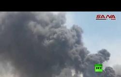 سوريا.. حريق يتسبب بانفجار لغم أرضي في عدرا