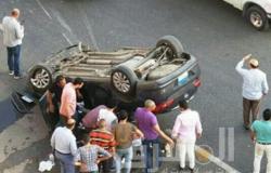 إصابة فردين جراء حادث انقلاب سيارة بالحجاز