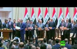 رئيس الحكومة العراقية مصطفى الكاظمي يؤدي اليمين الدستورية