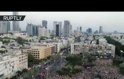 مظاهرة في تل أبيب ضد خطة نتنياهو ضم أجزاء من الضفة الغربية