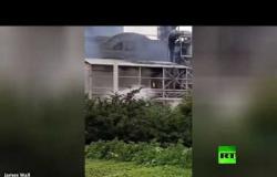 حريق بعد انفجار في مصنع بريطاني