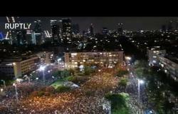 الآلاف يحتجون ضد سياسة حكومة نتنياهو في زمن كورونا