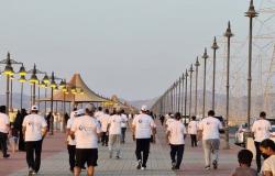 فريق "حمدانية جدة" ينظمون المشي الجماعي تحت شعار "مشينا صحة وعبادة"