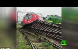 اصطدام قطارين في سان بطرسبورغ الروسية