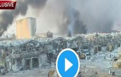 بالفيديو : شاهد الدمار الهائل من جراء انفجار بيروت