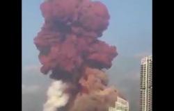 انفجار هائل يهز قلب بيروت العاصمة اللبنانية