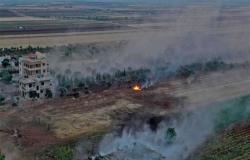 سوريا: قصف مكثف لقوات النظام على إدلب وفصائل المعارضة تسقط طائرة استطلاع روسية