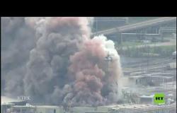 اندلاع حريق في مصنع كيماوي بعد إعصار "لورا" في ولاية لويزيانا