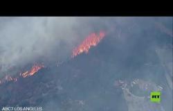 النيران تأتي على أكثر من 600 هكتار من الغابات جنوبي كاليفورنيا