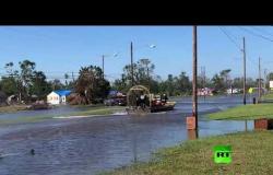 إعصار دلتا يقطع الكهرباء وتتسبب في فيضان في بعض مناطق ولاية لويزيانا الأمريكية