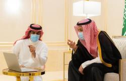 أمير الباحة يستقبل "الفغم" ونائبه