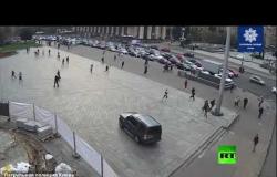 حادث سير مروع وسط العاصمة الأوكرانية