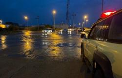 المديرية العامة للدفاع المدني تحذر.. الأمطار والسيول تضرب 10 مناطق