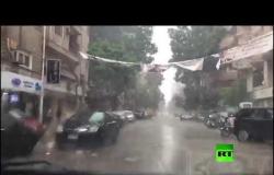 سقوط أمطار غزيرة في محافظات مصرية