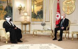 الرئيس التونسي يلتقي سفير خادم الحرمين الشريفين لتوديعه