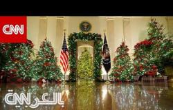 ميلانيا ترامب تكشف عن زينة عيد الميلاد الأخير لها في البيت الأبيض