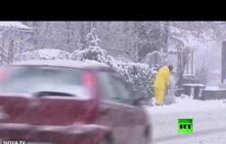 تساقط كثيف للثلوج يشل الحركة في كرواتيا