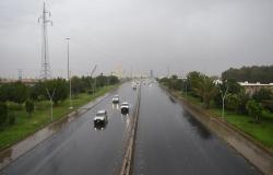 أمطار متفرقة على محافظة الطائف
