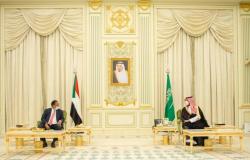 ولي العهد يستعرض مع رئيس الوزراء السوداني العلاقات الثنائية وسُبل تطويرها