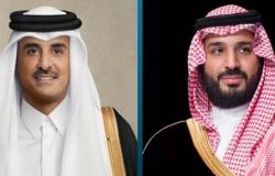 ولي العهد يبحث مع أمير قطر مبادرتَيْ "السعودية الخضراء" و"الشرق الأوسط"