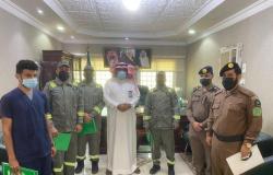 محافظ فيفاء يكرّم رجال الدفاع المدني والمتطوعين في إخماد الحرائق