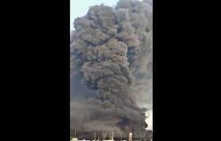 إيران.. حريق ضخم في مصنع للكيماويات بمدينة قم