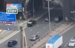 فيديو.. شاهد من أوقف المرور على طريق دائري في بريطانيا