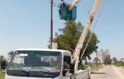 الكهرباء تراجع الإنارة العامة بشوارع مدينة بني سويف