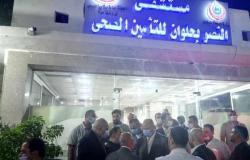 محافظ القاهرة يزور مصابي حادث تصادم قطار حلون مع 2 ميني باص (صور)
