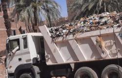 رفع 20 طن مخلفات وأتربة في حملة نظافة بشوارع إسنا