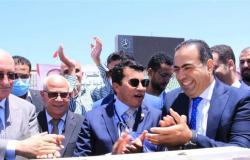 وضع حجر اساس اسناد المصري وحسين : الاستاد هدية الرئيس لبورسعيد