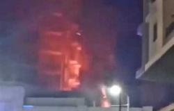 بسبب عقب سيجارة.. حريق فندق شهير على كورنيش الإسكندرية (فيديو وصور)