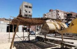 حملة موسعة لإزالة الإشغالات من شوراع مدينة سيدي سالم