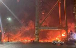 الموانئ الكويتية تتضامن مع الإمارات بعد حادث الحريق بميناء جبل علي
