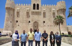 وفد البرنامج الرئاسي يزور قلعة قايتباي في الإسكندرية