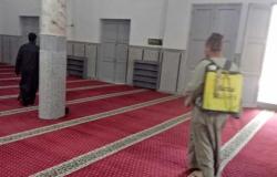 أوقاف شمال سيناء: رش وتطهير المساجد استعدادًا لصلاة الجمعة