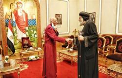البابا تواضروس يستقبل وفدًا كنسيًا برئاسة رئيس أساقفة الإسكندرية