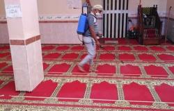 تطهير وتعقيم المساجد استعدادا لصلاة الجمعة في شمال سيناء