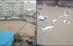 12 قتيلاً داهمتهم السيول بمترو الأنفاق.. مقاطع مروعة لـ"المدينة الغارقة" بالصين