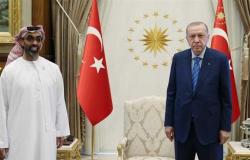 أردوغان يعقد اجتماعا نادرا مع مسؤول أمني إماراتي بارز