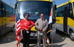 شمال سيناء تقيم احتفالية لتسلم 20 حافلة مقدمة من الوكالة الأمريكية للتنمية
