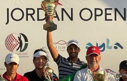 سعود الشريف يُتوَّج بكأس بطولة الجولف في الأردن