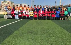 فتيات 15 مايو بشبرا تحصلن على المركز الاول في خماسى كرة القدم