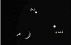 «البحوث الفلكية»: مصر تشهد ظاهرة اقتران القمر وكوكب المشتري غدًا