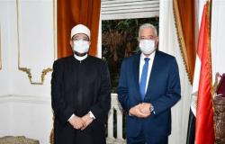 وزير الأوقاف ومحافظ جنوب سيناء يناقشان خطة الدعوة وعمارة المساجد بالمحافظة