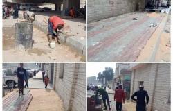 الجيزة: استكمال رصف شارع ترعة الزمر في العمرانية (صور)
