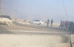 حادث مروري جديد على «الدائري الأوسطي» بسبب سيارة نقل (صور)